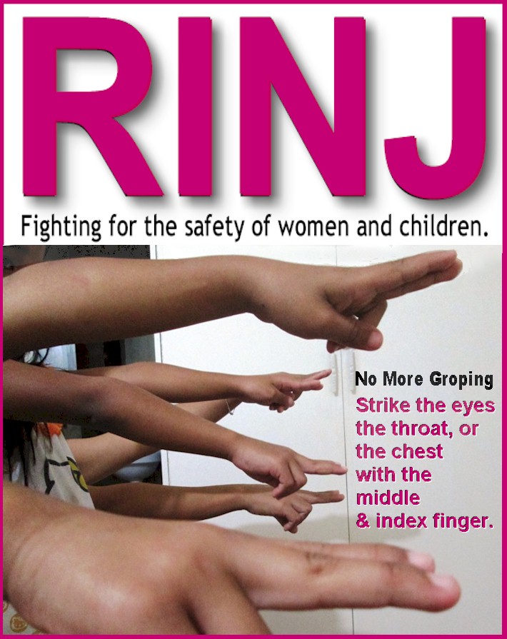 The RINJ Foundation teaching women and children to fight off gropers.